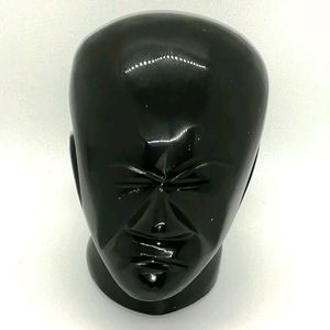 VTG African Bust In Black Stone